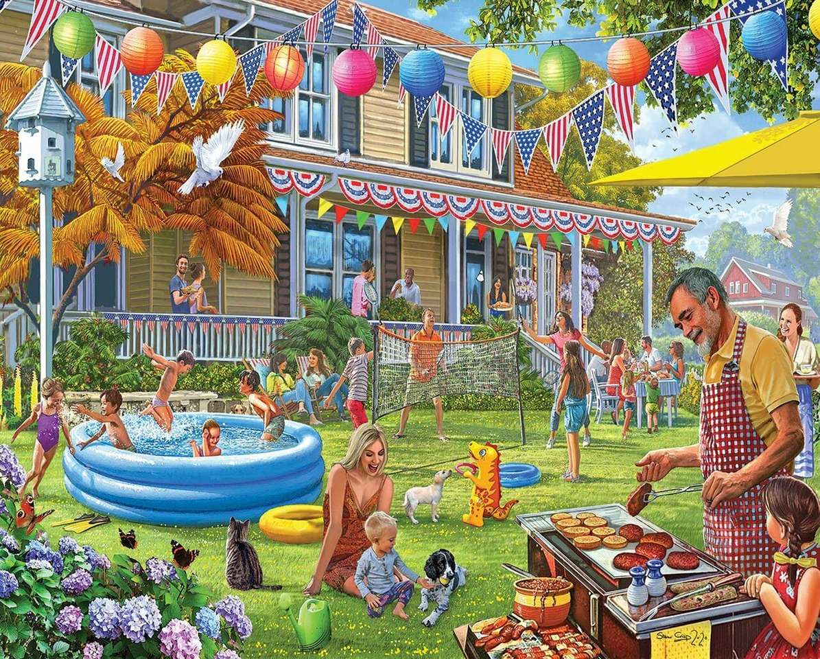 Garden-party puzzle en ligne