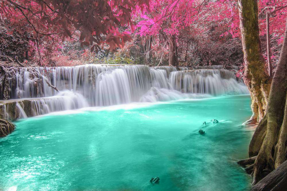 водопад в таиланде онлайн-пазл