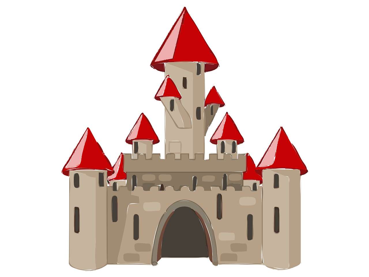 středověký hrad skládačky online