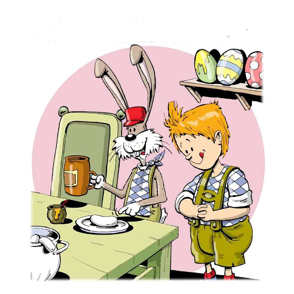 Maxl et le lapin de Pâques puzzle en ligne