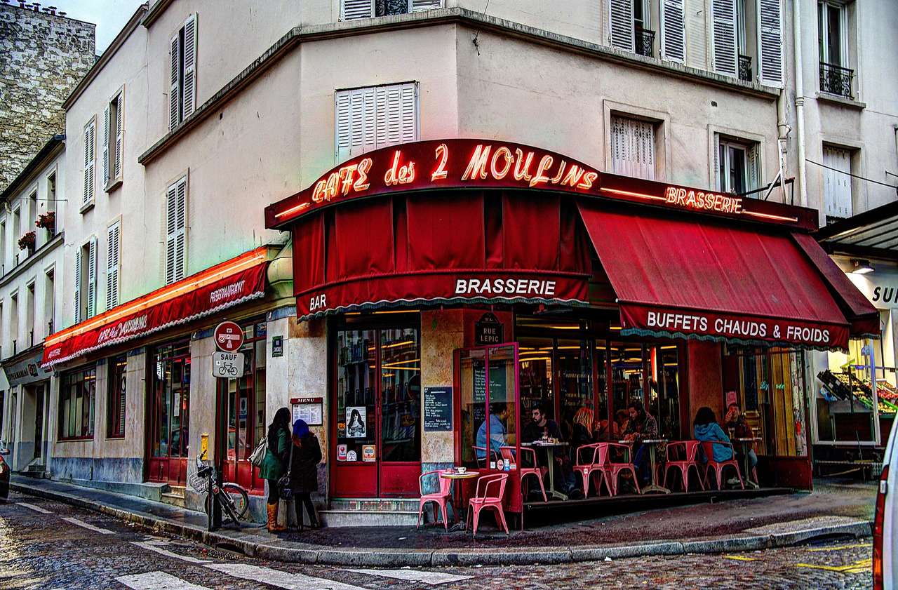Café des deux Moulins - ПАРИЖ онлайн пъзел