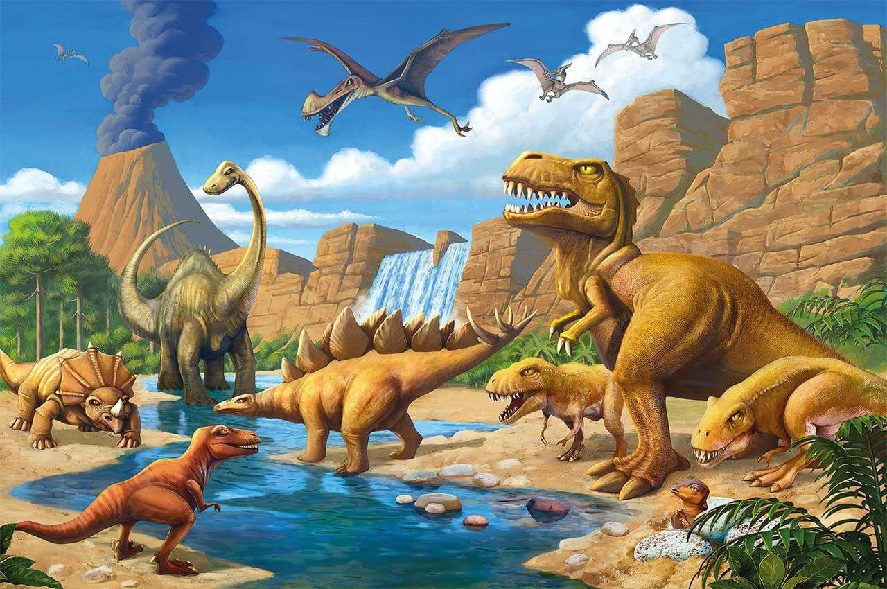 A dinoszauruszok online puzzle