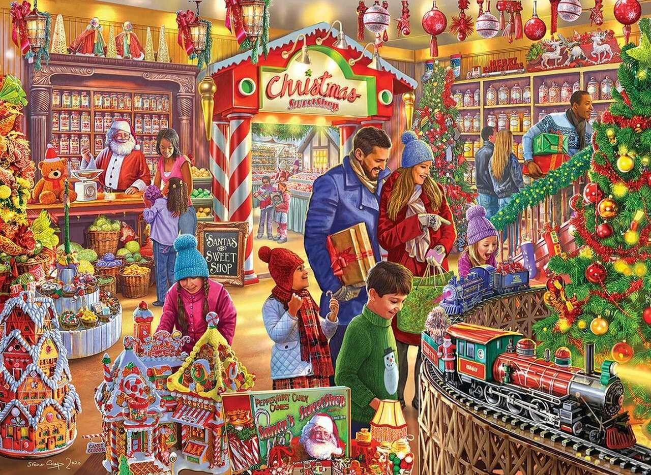 Рождественский магазин сладостей онлайн-пазл