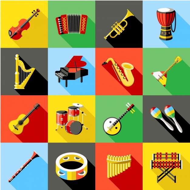 Les instruments de musique. puzzle en ligne