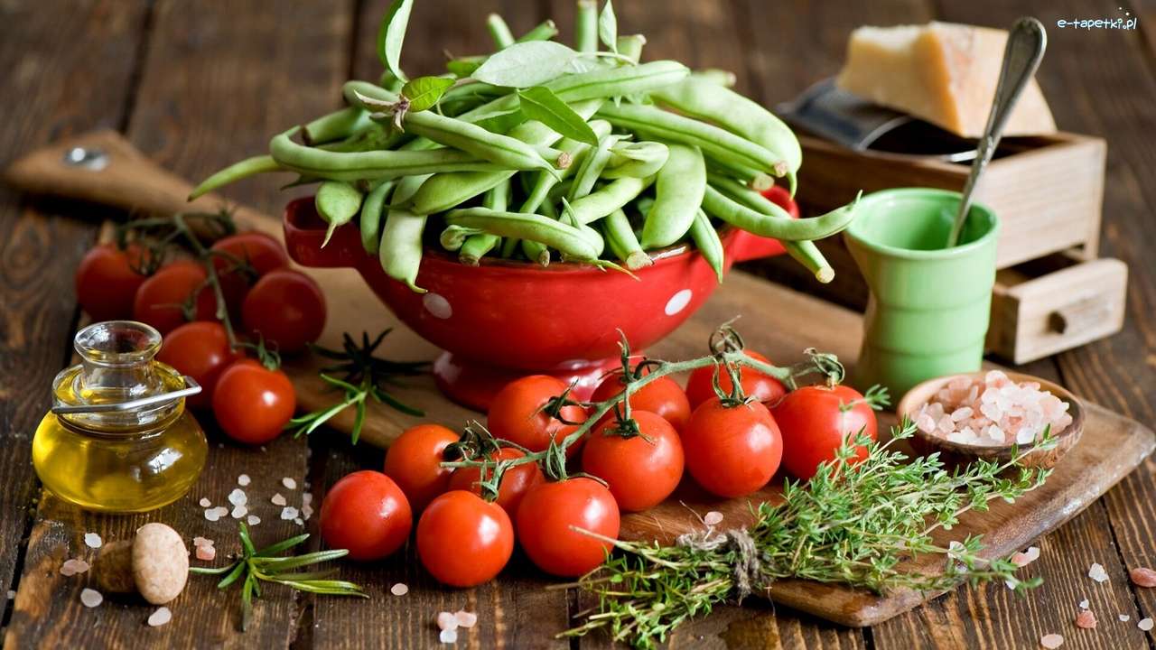 зеленчуци за салата онлайн пъзел