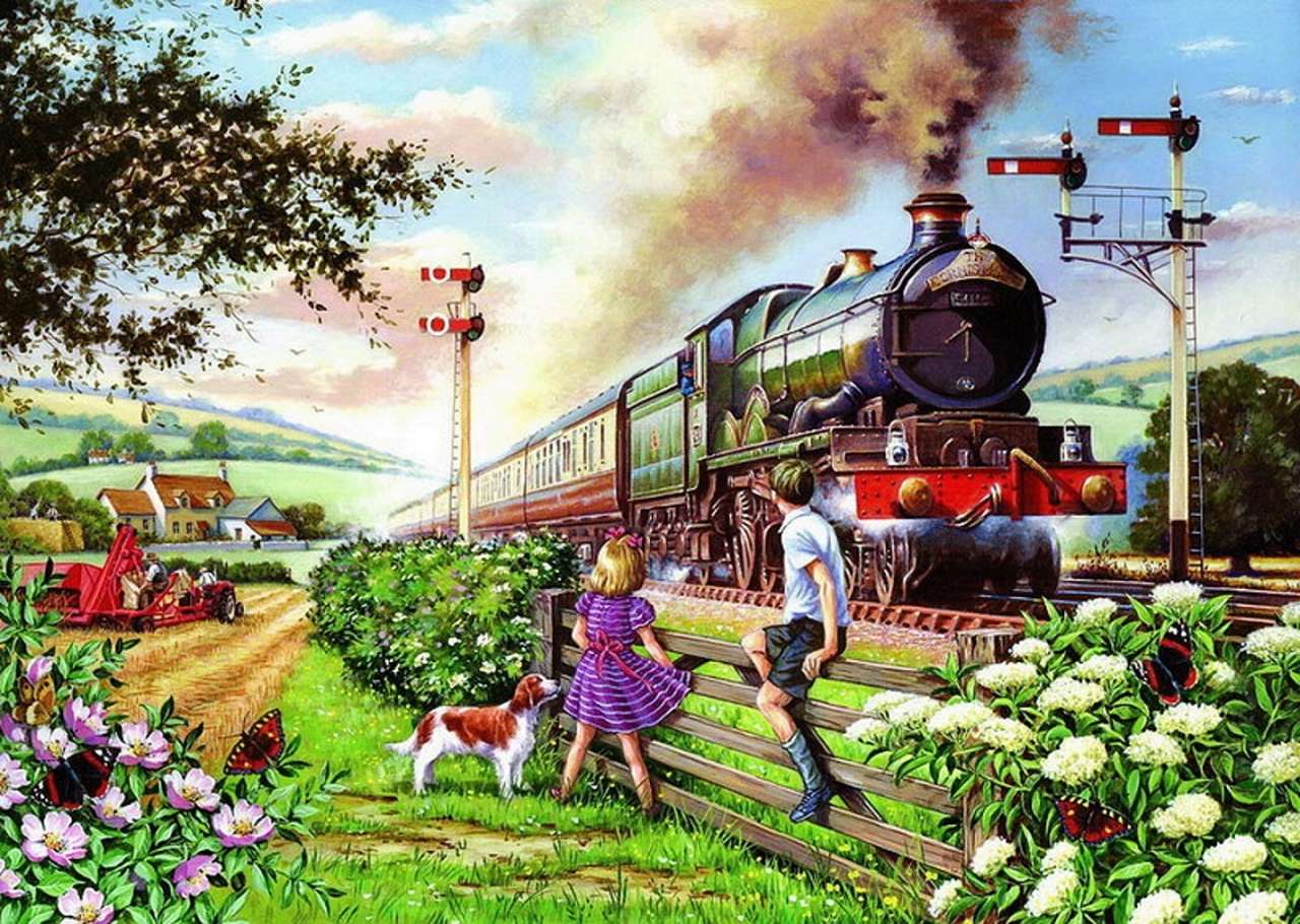 The train passes jigsaw puzzle online