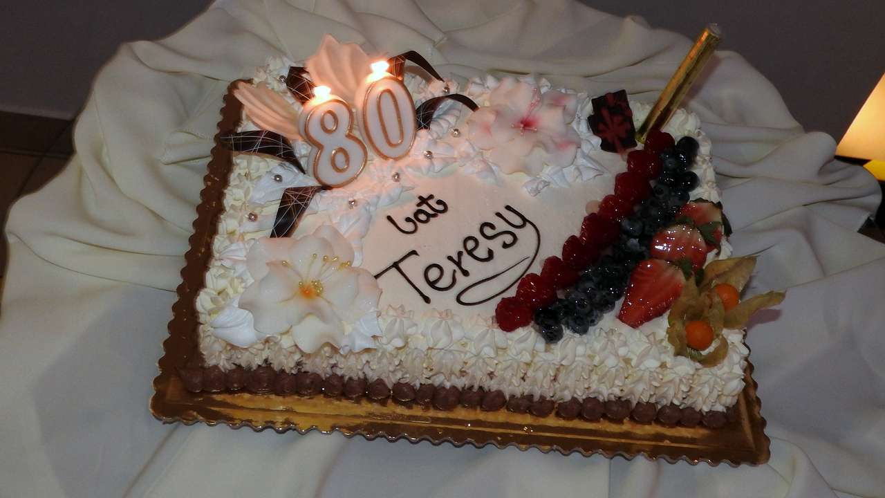 80 ° compleanno di Tereska puzzle online