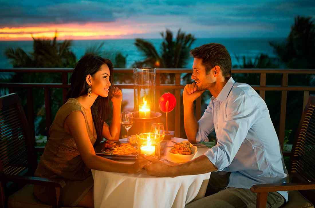 Romantická večeře skládačky online