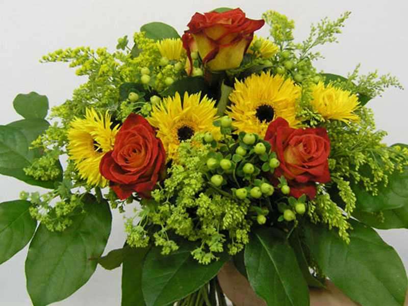 bouquet con accessori verdi puzzle online