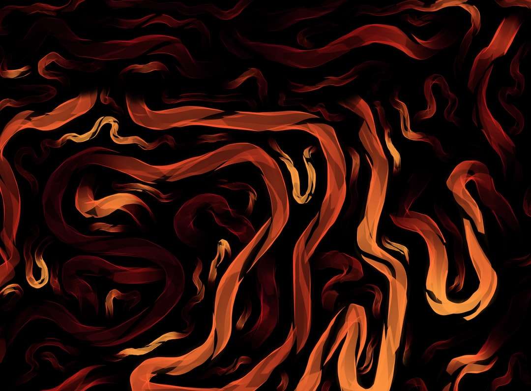 pintura abstrata vermelha e preta quebra-cabeças online