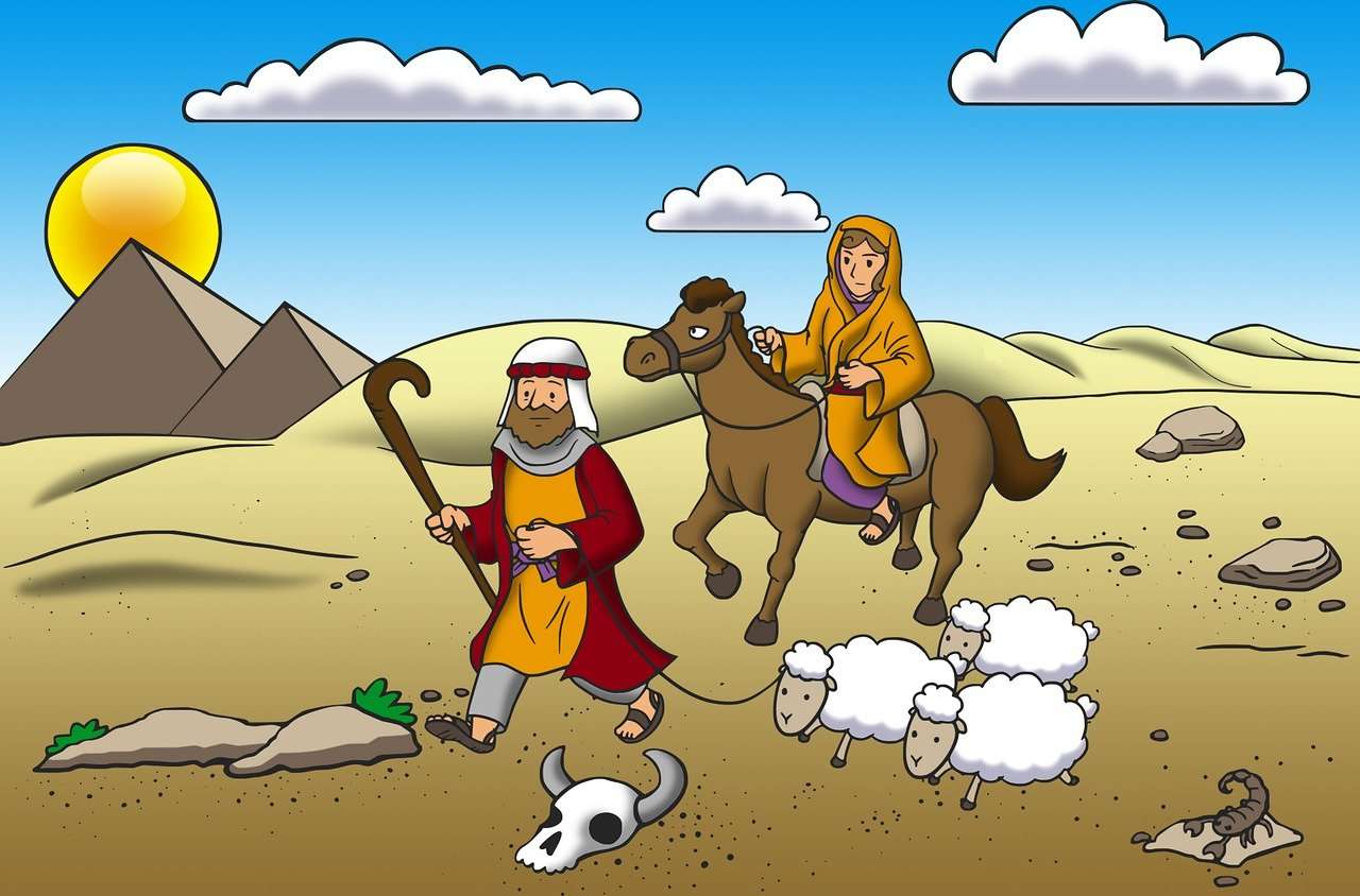 Abraham deja su tierra rompecabezas en línea