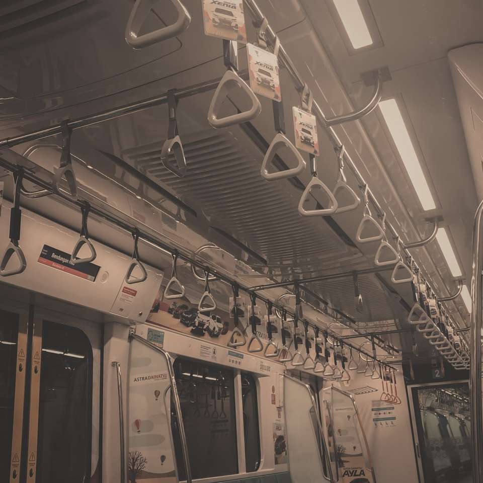 interior del tren blanco y negro rompecabezas en línea