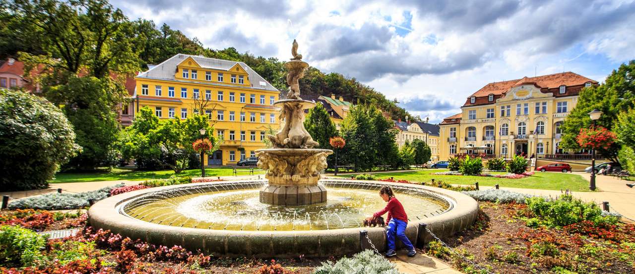 Teplice Stadt in Tschechei Online-Puzzle