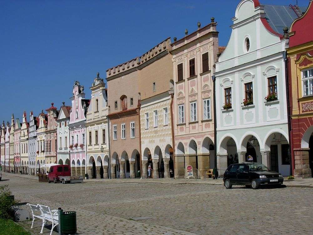 Град Телк в Чехия онлайн пъзел