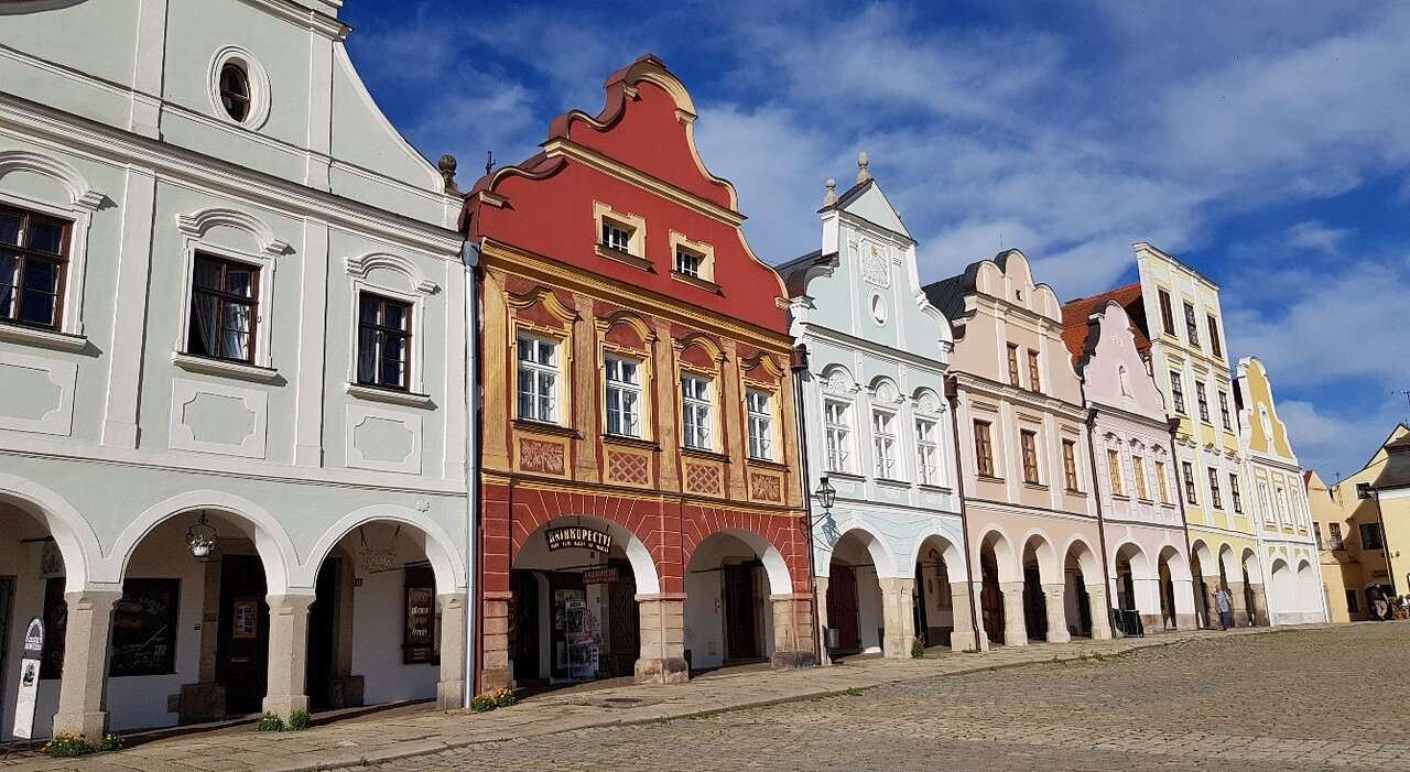 Город Телч в Чехии пазл онлайн