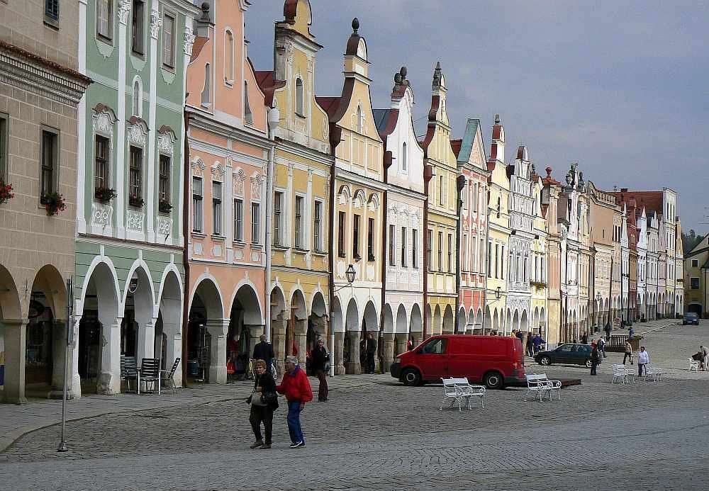 Telc Stadt in Tschechei Online-Puzzle