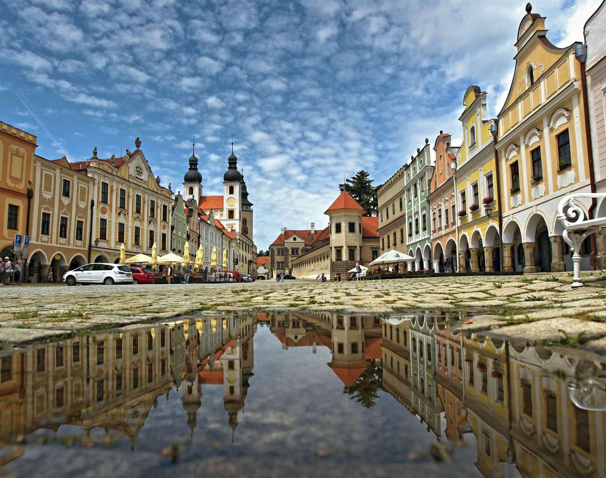 Cidade Telc na República Tcheca quebra-cabeças online