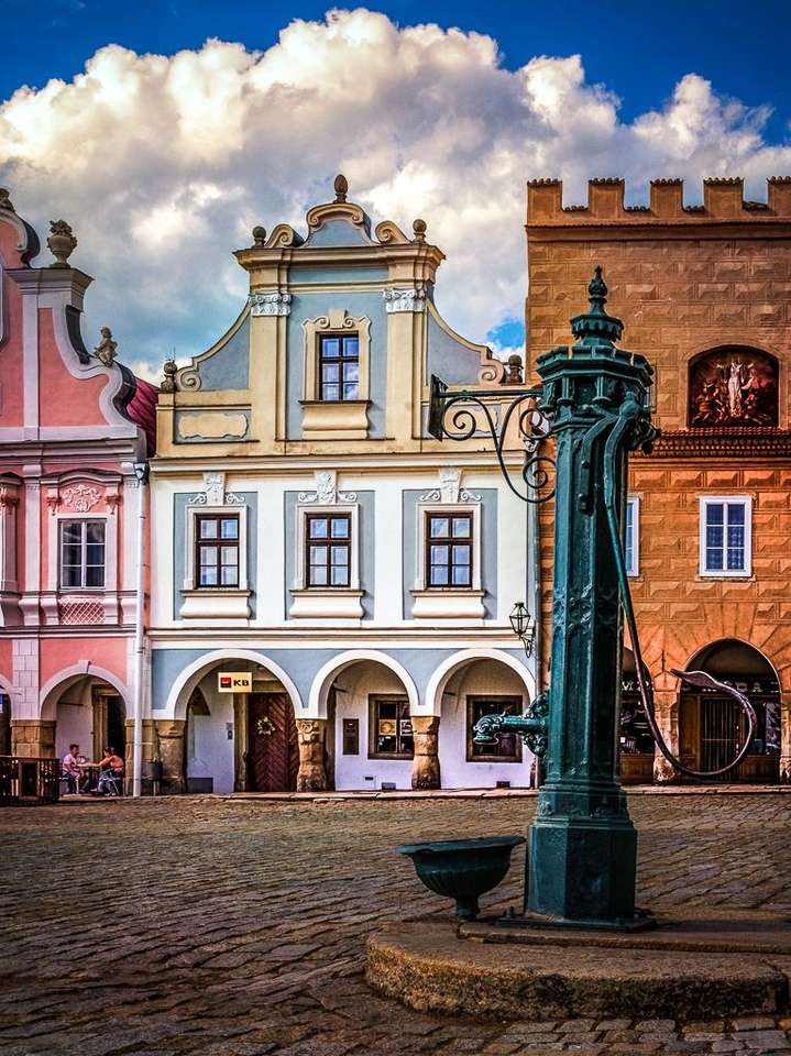 Telc Stadt in Tschechei Online-Puzzle