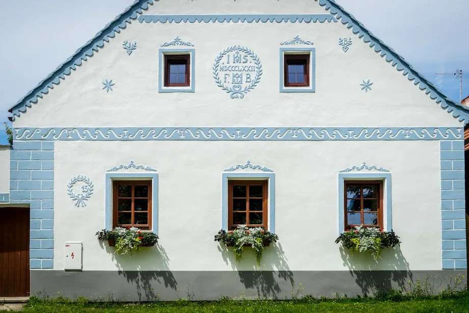 Holasovice történelmi város a Cseh Köztársaságban online puzzle