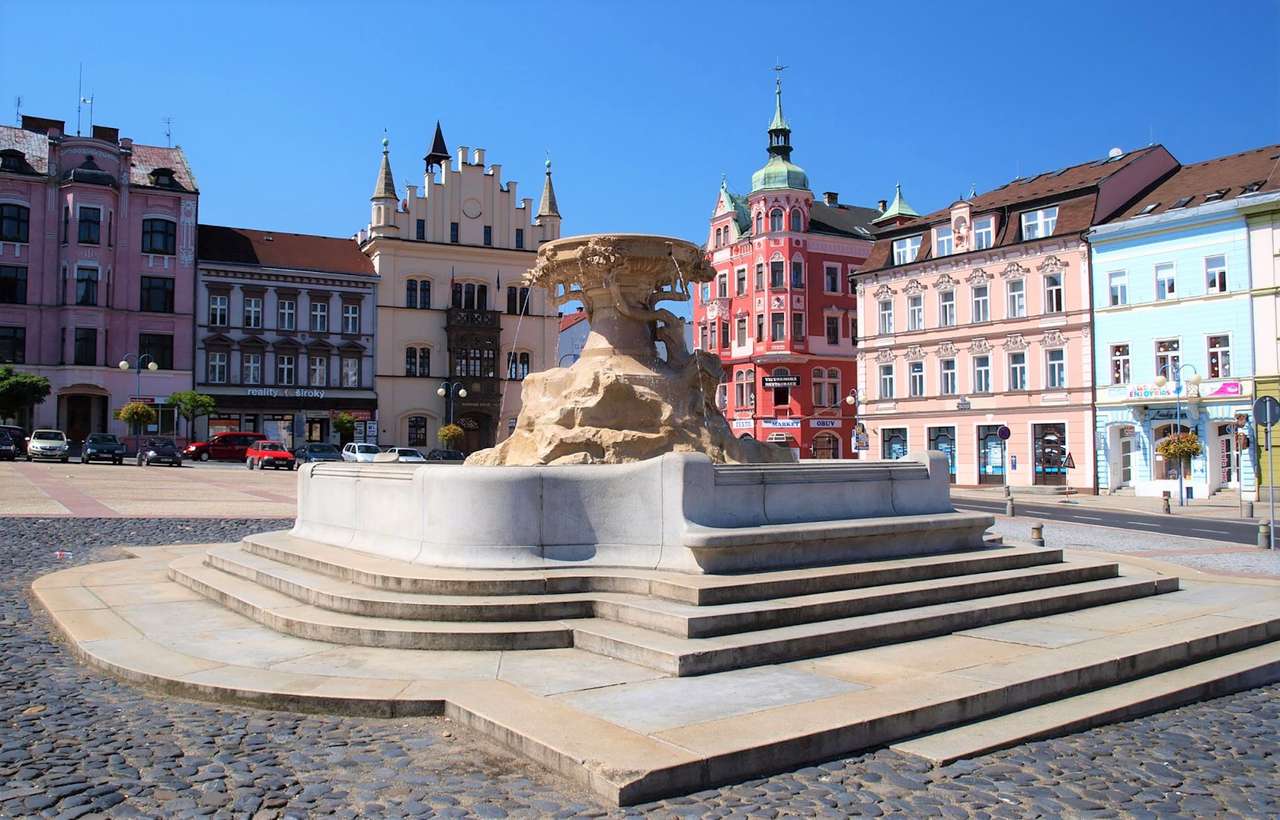 Decin város Csehországban online puzzle