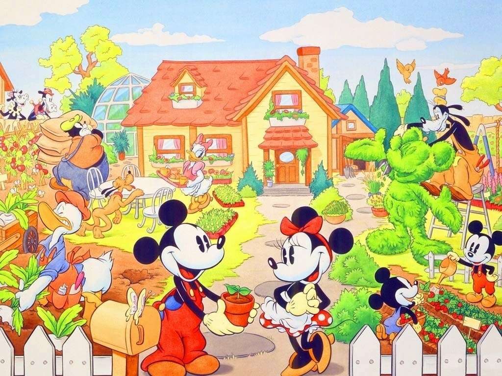 casa mouse-ului Mickey puzzle online