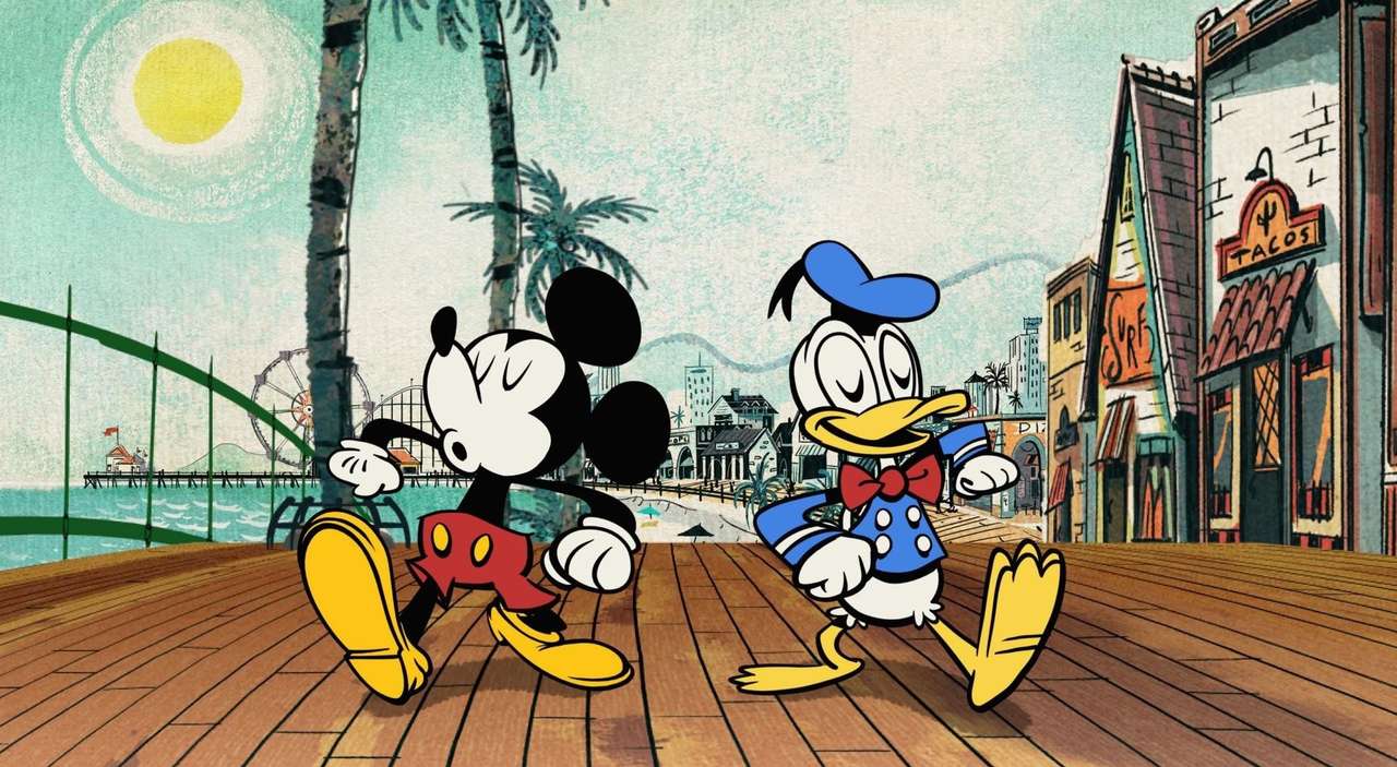 Mickey și Donald puzzle online