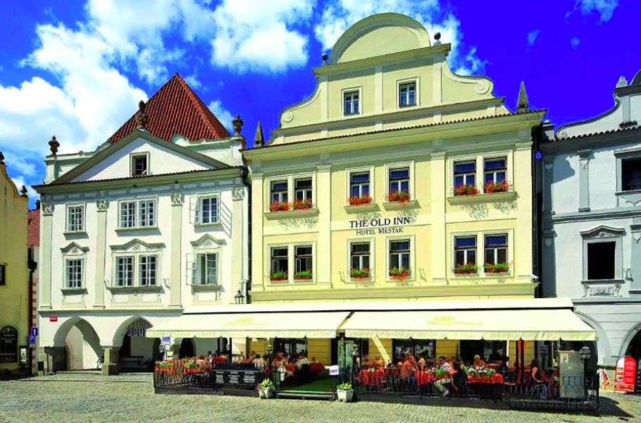 Cesky Krumlov Stadt in Tschechei Online-Puzzle
