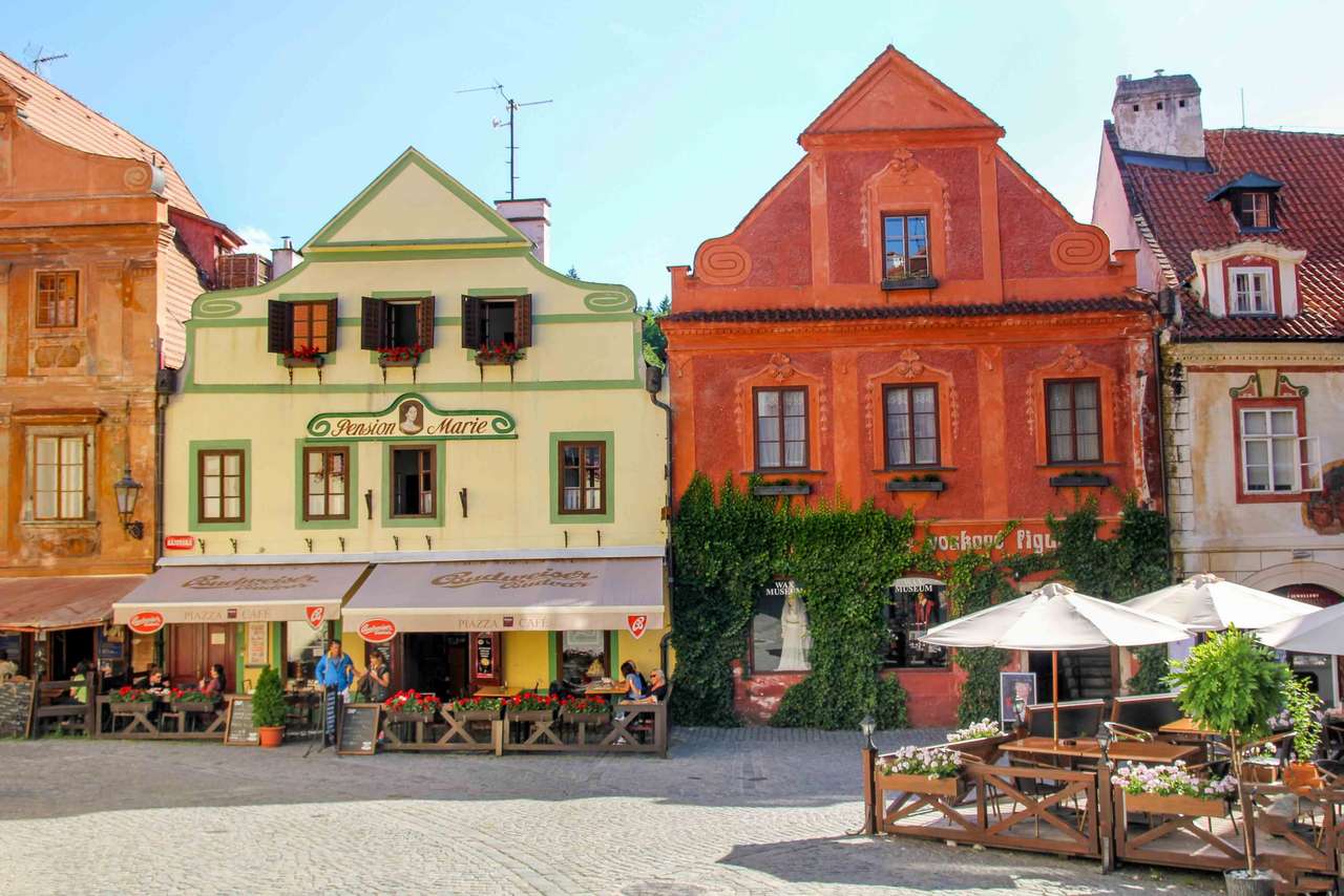 Πόλη Cesky Krumlov στη Δημοκρατία της Τσεχίας παζλ online