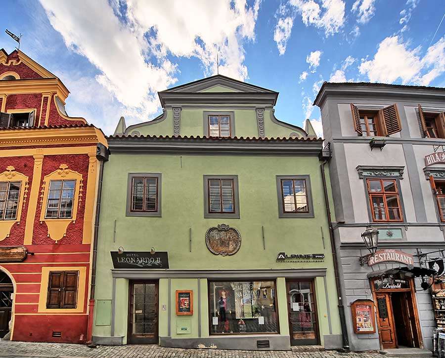 Град Чески Крумлов в Чехия онлайн пъзел