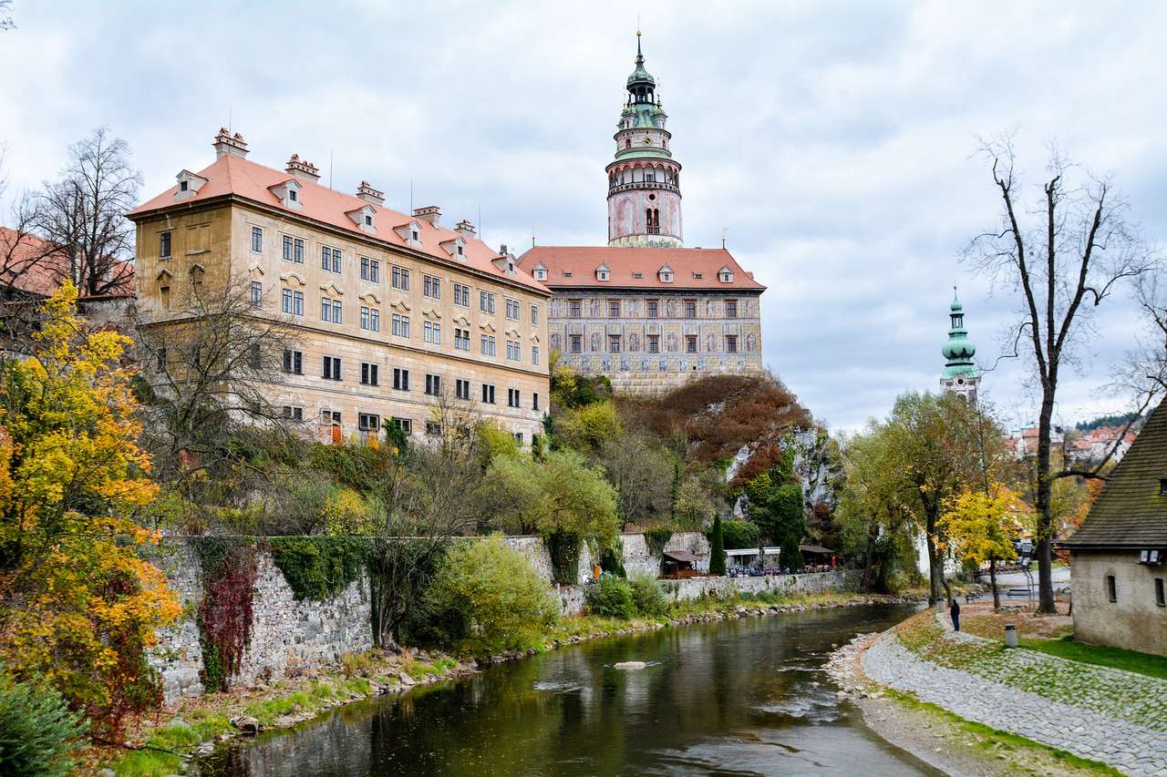 Місто Чеський Крумлов у Чехії онлайн пазл