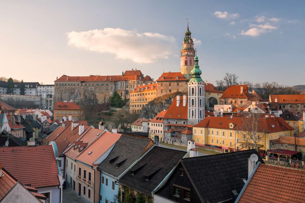 Πόλη Cesky Krumlov στη Δημοκρατία της Τσεχίας online παζλ