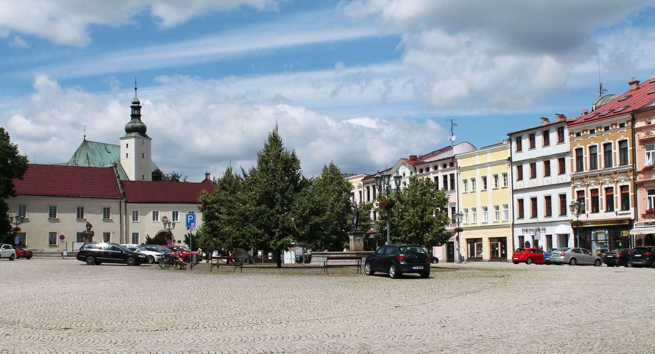Frydek Mistek város Csehországban kirakós online