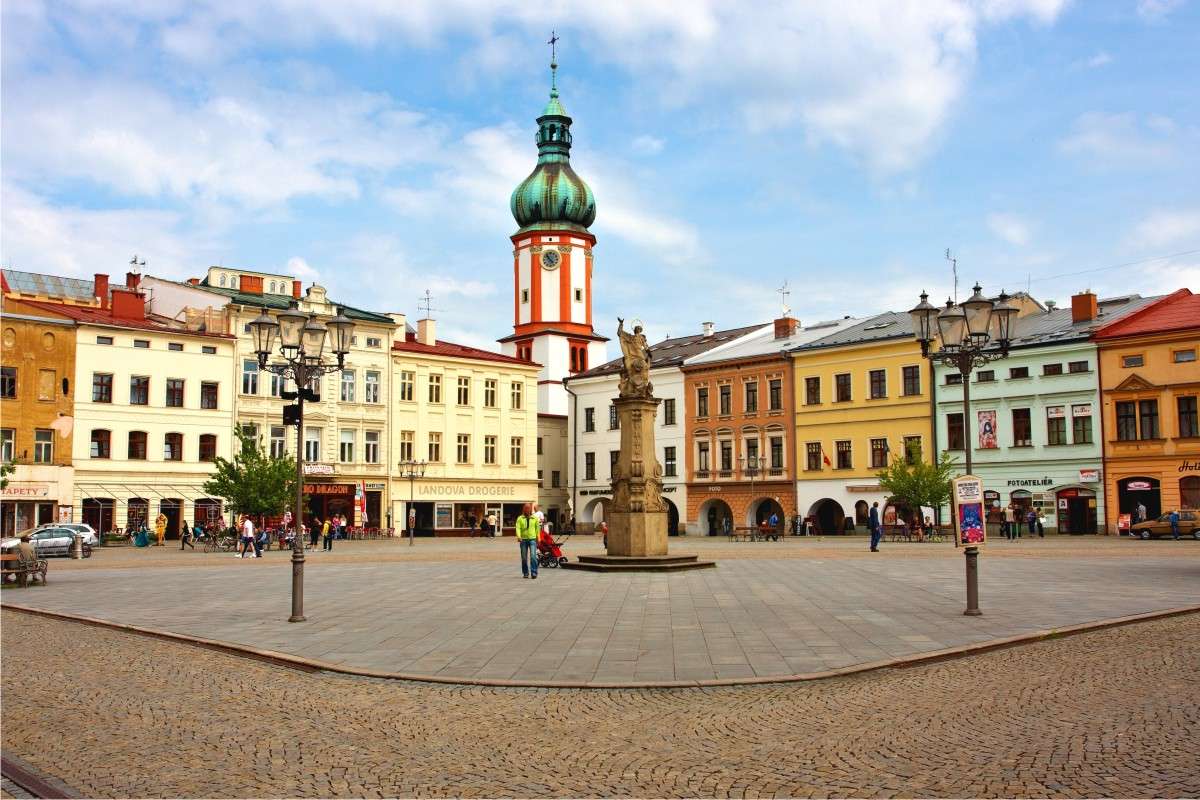 Град Frydek Mistek в Чехия онлайн пъзел