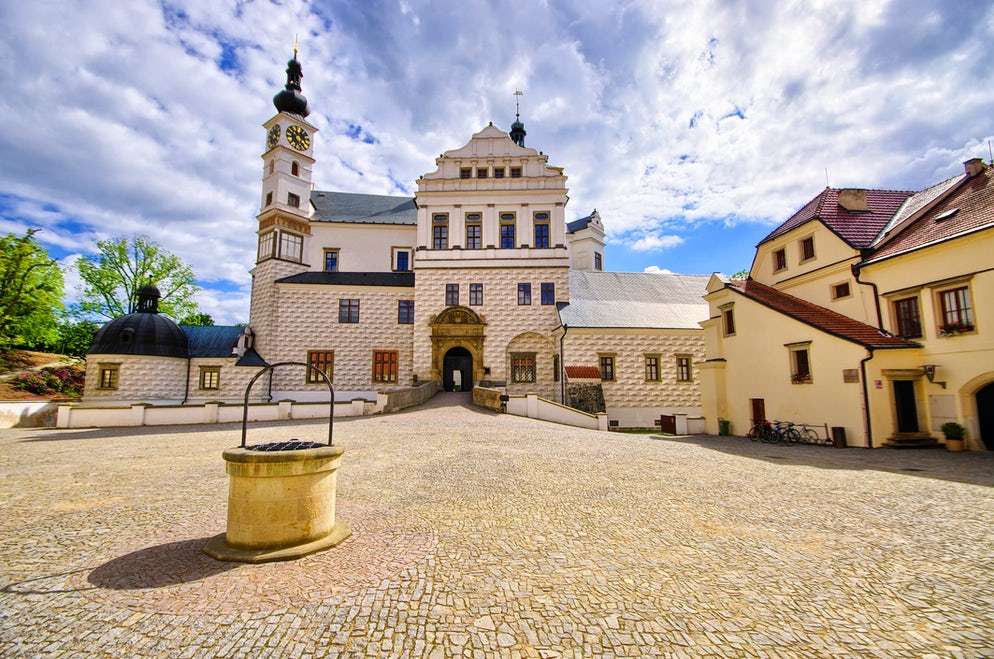 Замъкът Пардубице в Чехия онлайн пъзел