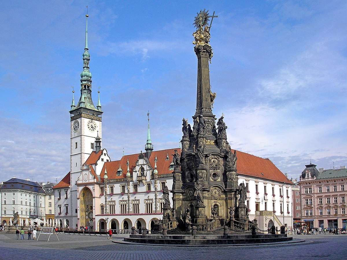 Olomouc rådhus Tjeckien pussel på nätet