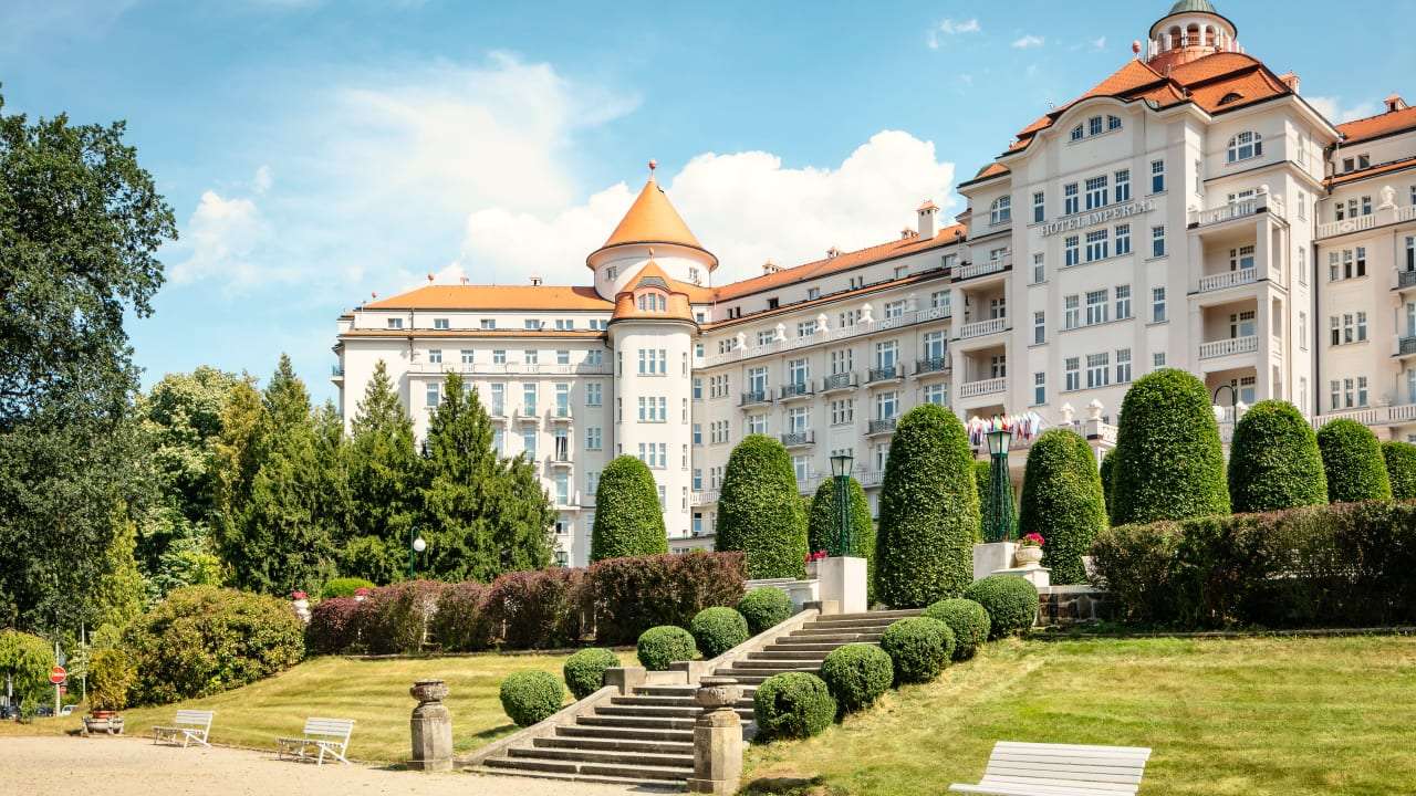 Karlsbad Kurbad in Tschechei Online-Puzzle