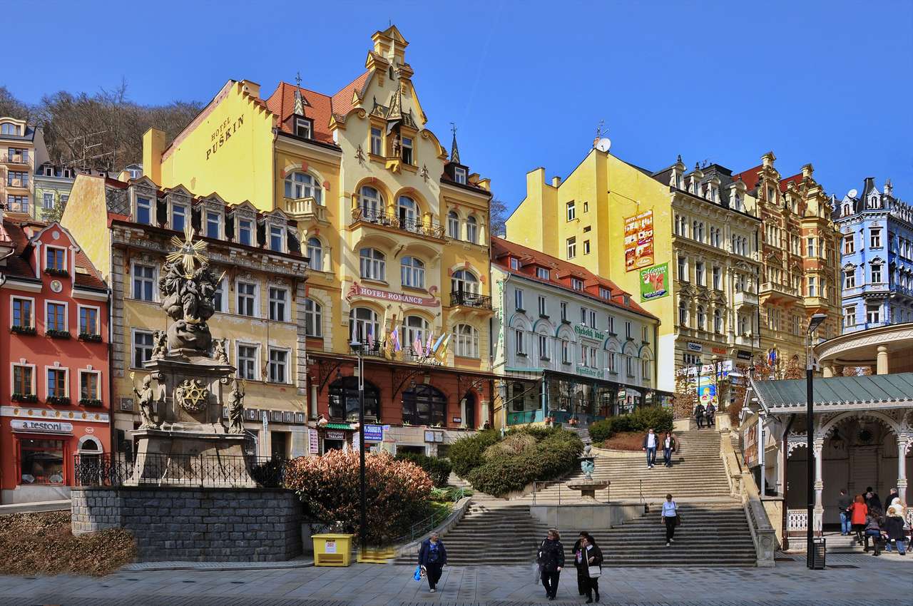 Karlovy Vary Spa i Tjeckien pussel på nätet