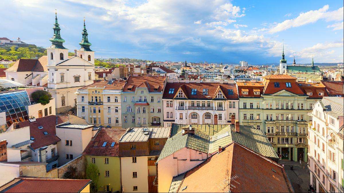 Город Брно в Чехии пазл онлайн