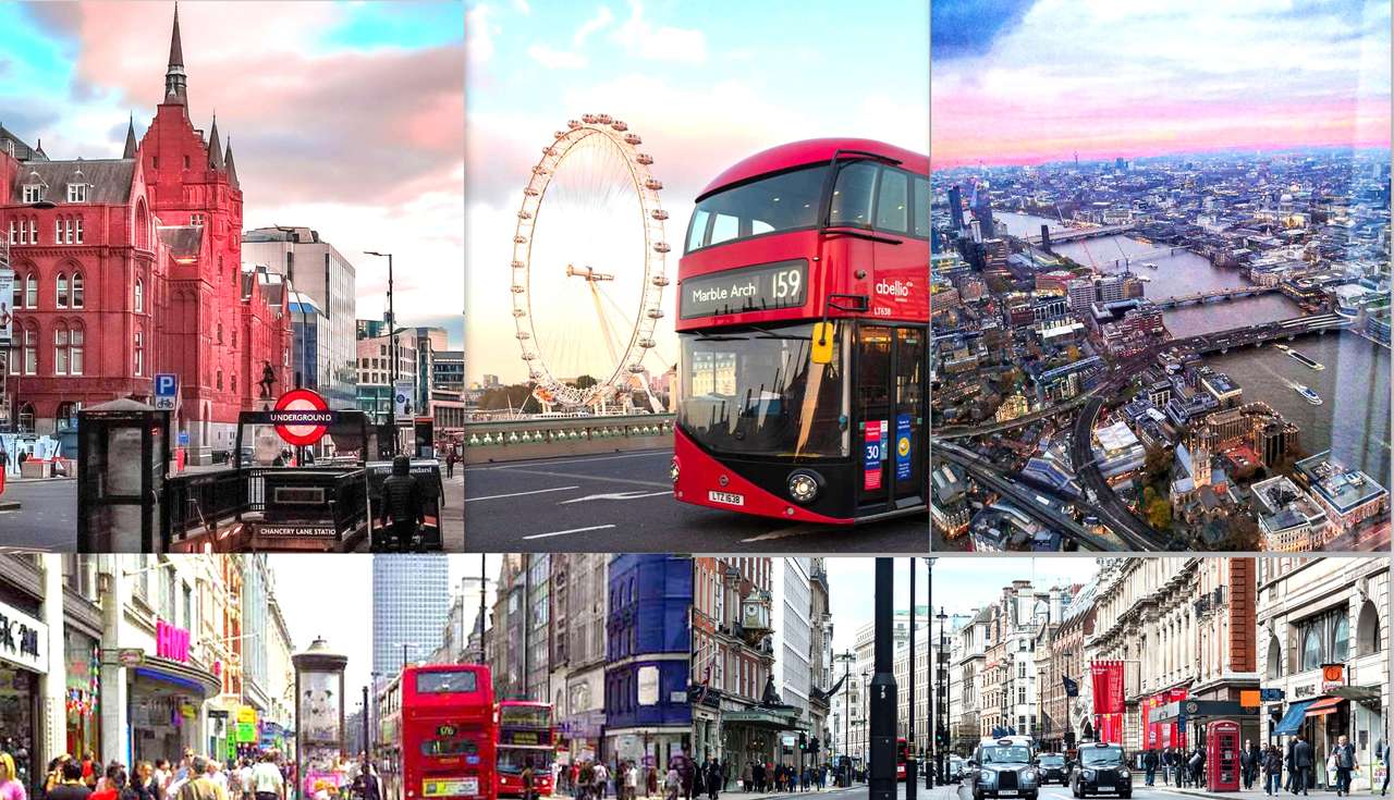 LONDON-COLLAGE Pussel online