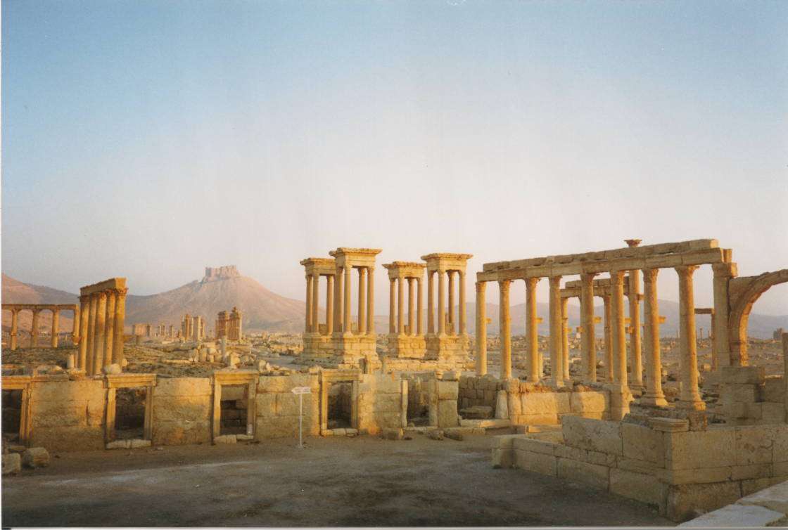 Palmyra, Syrië. Zo was het online puzzel