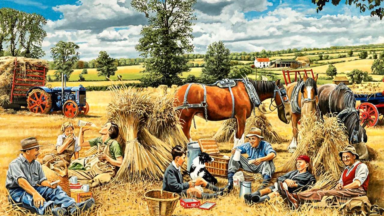 Shromažďování pšenice online puzzle