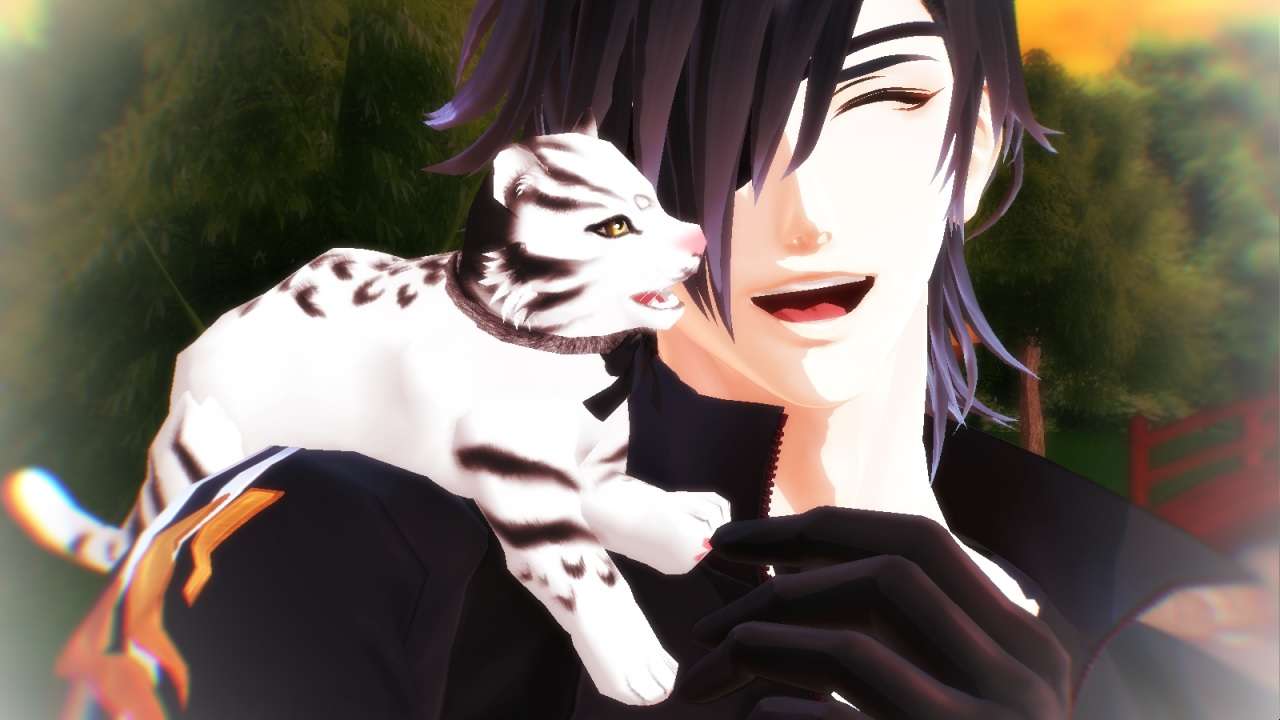 Mitsu com um bebê tigre puzzle online