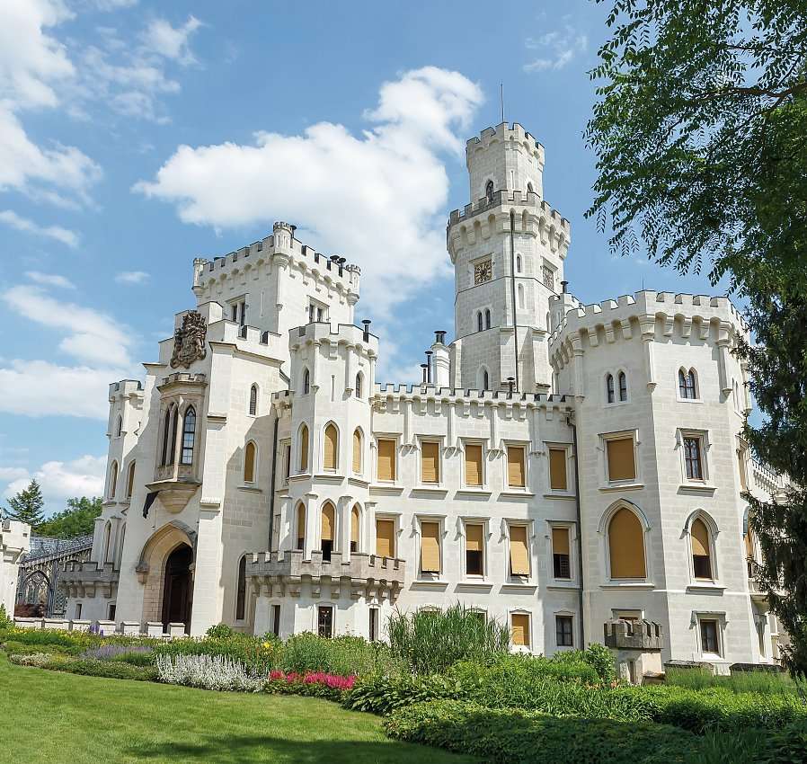 Château de Hluboka République tchèque puzzle en ligne