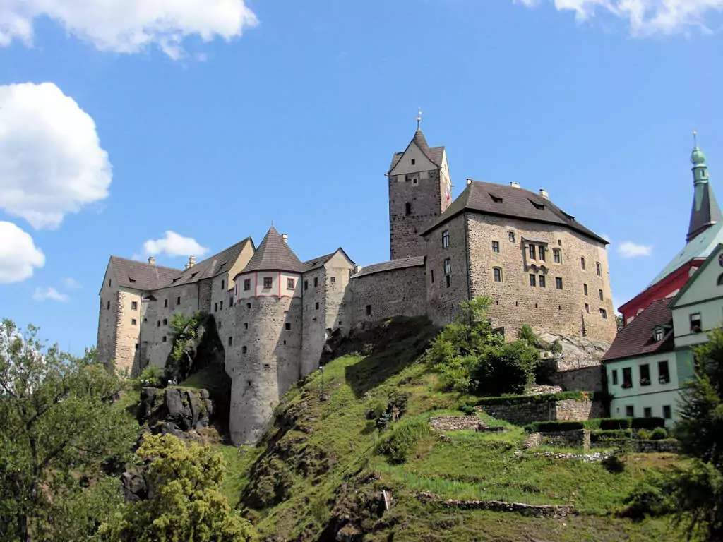 Burg Loket Tschechei Online-Puzzle