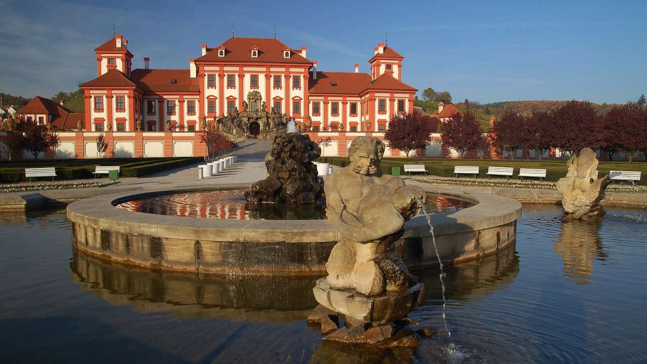 Schloss in der Nähe von Prag Online-Puzzle