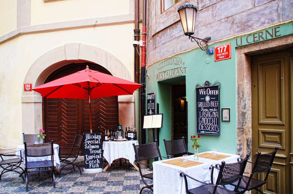 Prags restaurang Tjeckien pussel på nätet