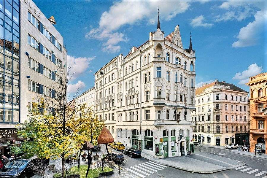Τσεχία στο κέντρο της πόλης της Πράγας παζλ online