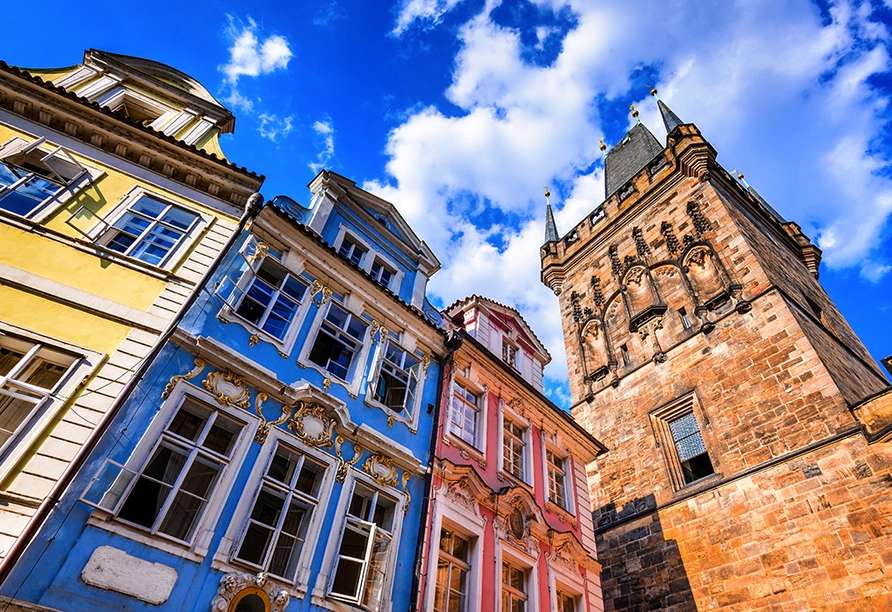 Praga no centro da República Tcheca quebra-cabeças online
