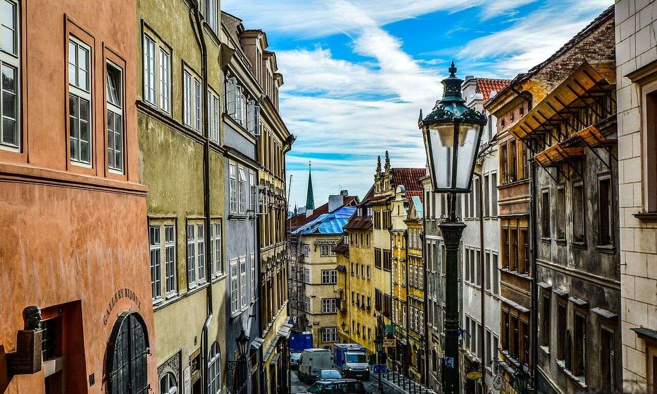 Prága a Cseh Köztársaság belvárosában kirakós online