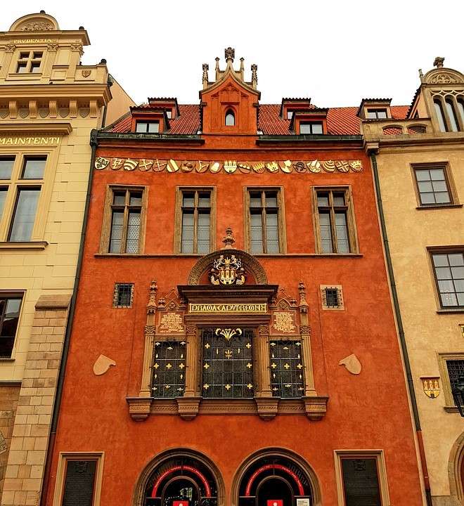 Prága városi ház Csehország online puzzle